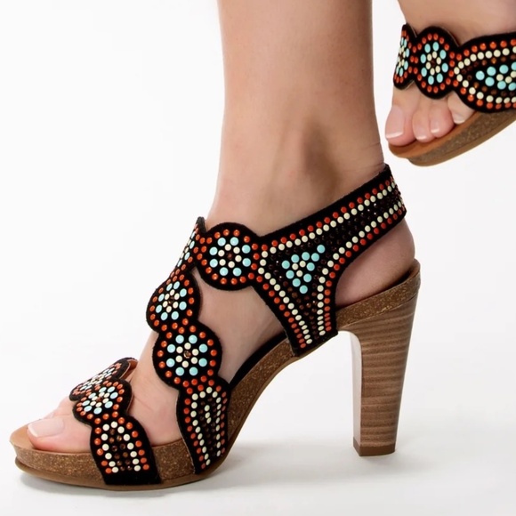 Alora (formerly European Heels) Santa Fe 3 1/2" Sz 39 (US 9) Gently used - Picture 2 of 8